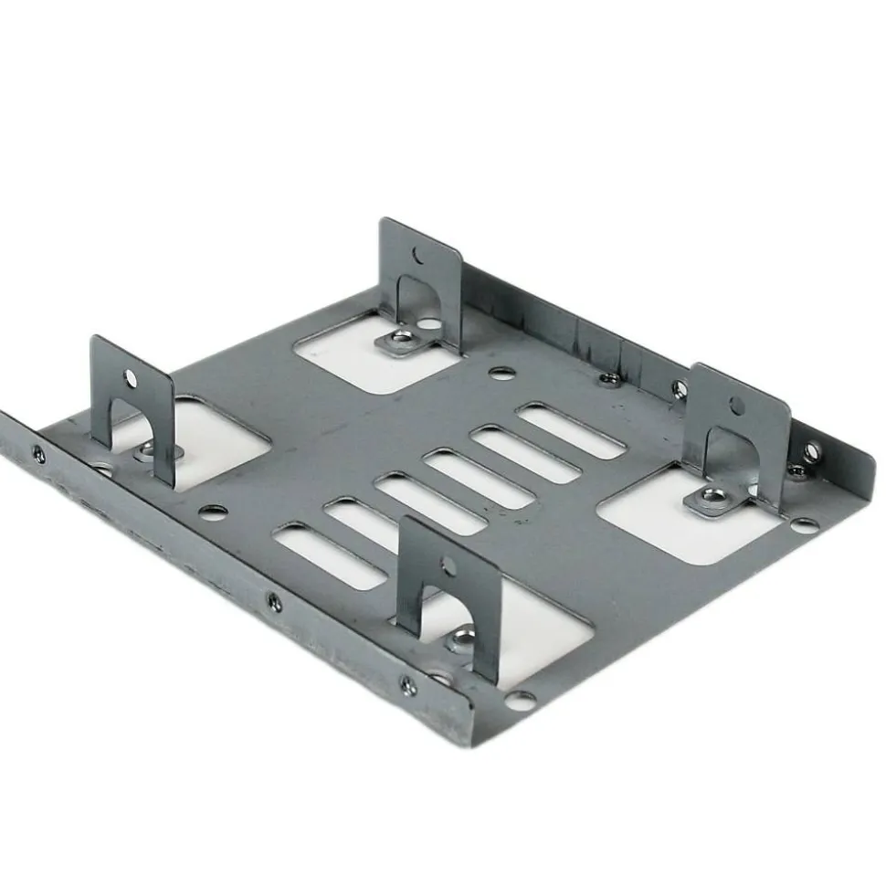 StarTech Dual 2.5" to 3.5" HDD Bracket for SATA Hard Drives, 2 Drive 2.5" to 3.5" Bracket for Mounting Bay, TAA