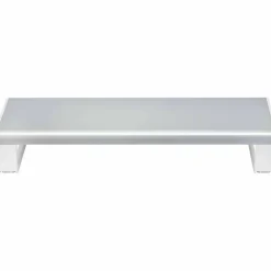 StarTech Ergonomic Monitor Riser Stand, Up to 33lb/15kg, Fixed height 3.5in/9cm, Desktop Computer Monitor/Laptop Riser, Steel, TAA