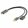 StarTech 1ft (30cm) HDMI to DisplayPort Adapter, 4K 60Hz HDR HDMI Source to DP Monitor, USB Bus Powered, HDMI 2.0 to DisplayPort 1.2