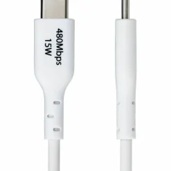StarTech 3ft (91cm) USB-A to USB-C Charging Cable, Charge & Sync, 3A, USB 2.0, TPE Jacket - White USB Charging Cord
