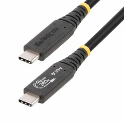 StarTech 1.6ft (50cm) USB4 Cable 40Gbps, 240W (5A) PD, 8K 120Hz/4K 240Hz DP Alt Mode, USB-IF Certified USB-C Cord, Thunderbolt Compat.