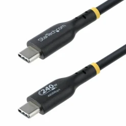 StarTech 3ft (91cm) USB-C Charging Cable, Charge & Sync, 240W (5A) PD EPR, USB 2.0 Laptop Charger Cable, USB-IF Certified , TPE Jacket
