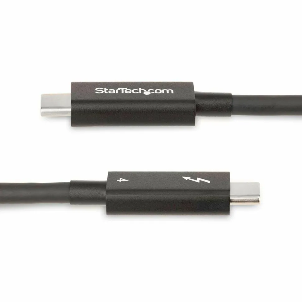 StarTech 6ft (2m) Active Thunderbolt 4 Cable, 40Gbps, 100W PD, 4K/8K Video, Intel-Certified, Compatible w/Thunderbolt 3/USB 3.2/DisplayPort