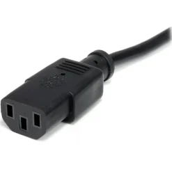 StarTech 10ft (3m) Computer Power Cord, NEMA 5-15P to C13, 10A 125V, 18AWG, Black Replacement AC PC Power Cord, TV/Monitor Power Cable