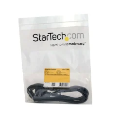 StarTech 6ft (1.8m) Heavy Duty Extension Cord, IEC C14 to IEC C13 Black Extension Cord, 15A 125V, 14AWG, Heavy Gauge Power Cable