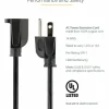 StarTech 6ft (1.8m) Heavy Duty Extension Cord, NEMA5-15R to NEMA5-15P Black Extension Cord, 15A 125V, 14AWG, Heavy Gauge Power Cable