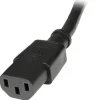 StarTech 2ft (0.6m) Power Extension Cord, C14 to C13, 10A 125V, 18AWG, Computer Power Cord Extension, Power Supply Extension Cable