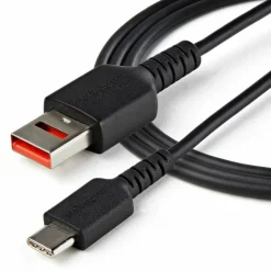 StarTech 3ft (1m) Secure Charging Cable, USB-A to USB-C Data Blocker Charge-Only Cable, Secure Charger Adapter Cable for Phone/Tablet