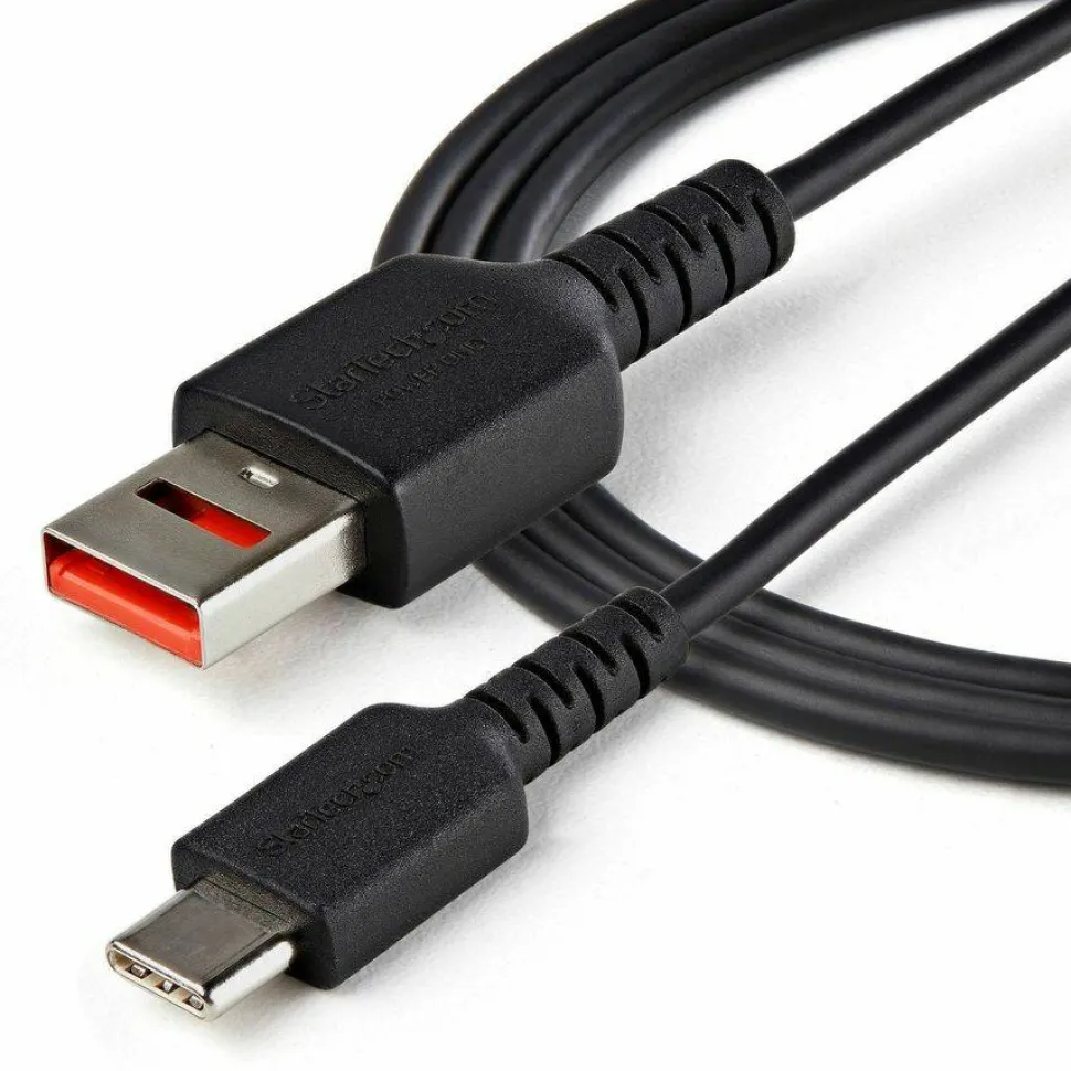 StarTech 3ft (1m) Secure Charging Cable, USB-A to USB-C Data Blocker Charge-Only Cable, Secure Charger Adapter Cable for Phone/Tablet