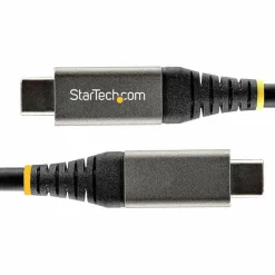 StarTech 6.6ft (2m) USB-C Cable, USB 5Gbps, 100W (5A) Power Delivery, 4K 60Hz DP Alt Mode, TPE Jacket, Thunderbolt Compatible