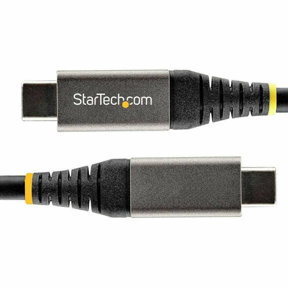 StarTech 6.6ft (2m) USB-C Cable, USB 5Gbps, 100W (5A) Power Delivery, 4K 60Hz DP Alt Mode, TPE Jacket, Thunderbolt Compatible