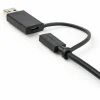 StarTech 3.3ft (1m) USB-C Cable with USB-A Adapter Dongle, USB 10Gbps/5Gbps, 100W (5A) PD, 8K 60Hz / 4K 144Hz DP Alt Mode
