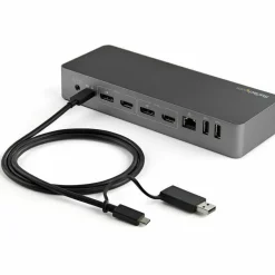 StarTech 3.3ft (1m) USB-C Cable with USB-A Adapter Dongle, USB 10Gbps/5Gbps, 100W (5A) PD, 8K 60Hz / 4K 144Hz DP Alt Mode