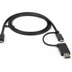 StarTech 3.3ft (1m) USB-C Cable with USB-A Adapter Dongle, USB 10Gbps/5Gbps, 100W (5A) PD, 8K 60Hz / 4K 144Hz DP Alt Mode