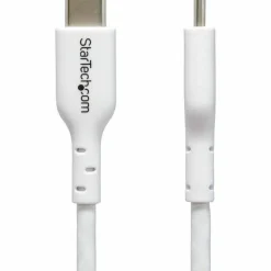 StarTech 3.3ft (1m) USB-C Charging Cable, Charge & Sync, 60W (3A) PD, USB 2.0 Laptop Charger Cable - White USB C Charging Cord