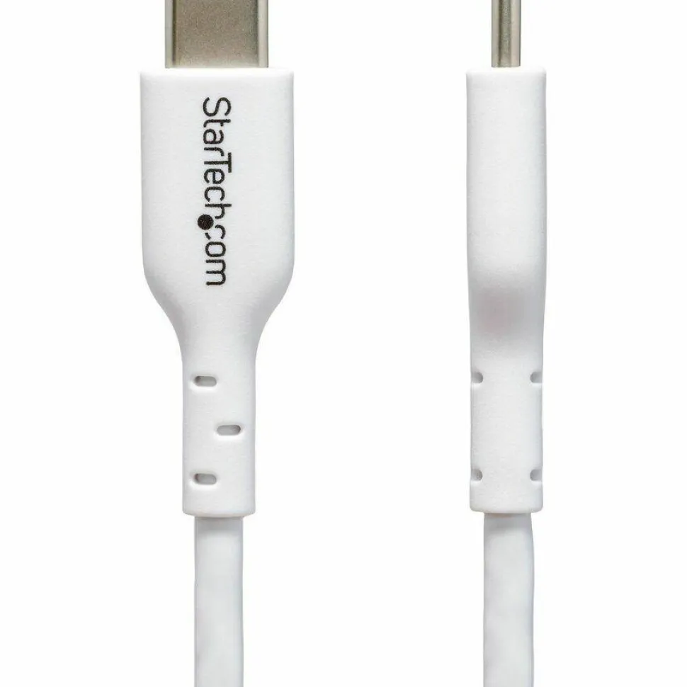 StarTech 3.3ft (1m) USB-C Charging Cable, Charge & Sync, 60W (3A) PD, USB 2.0 Laptop Charger Cable - White USB C Charging Cord
