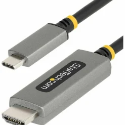 StarTech 6ft (2m) USB-C to HDMI Adapter Cable, 8K 60Hz, 4K 144Hz, HDR10, USB Type-C to HDMI 2.1 Converter, USB-C/USB4/TB3/4 Compatible