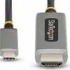 StarTech 3ft (1m) USB-C to HDMI Adapter Cable, 8K 60Hz, 4K 144Hz, HDR10, USB Type-C to HDMI 2.1 Converter, USB-C/USB4/TB3/4 Compatible