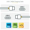 StarTech 3ft White USB-C Charging Cable, USB-IF Certified USB C Cable, 240W PD EPR, USB 2.0 Type-C Laptop Charger Cord, TPE Jacket