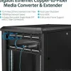 StarTech Gigabit Ethernet Copper-to-Fiber Media Converter, SM LC, 20 km, Ethernet Media Converter, GbE Converter, TAA