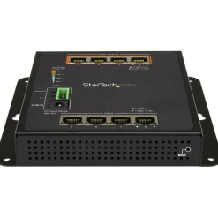 StarTech Industrial 8 Port Gigabit PoE Switch, 4 x PoE+ 30W, Power Over Ethernet GbE Layer/L2 Managed Network Switch -40C to +75C, TAA