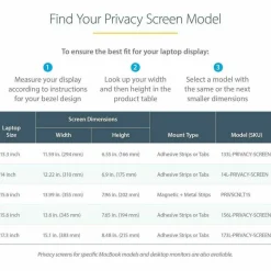 StarTech 14in Laptop Privacy Screen For 16:9 Displays, Anti-Glare Privacy Filter with 51% Blue Light Reduction, Matte/Glossy, TAA