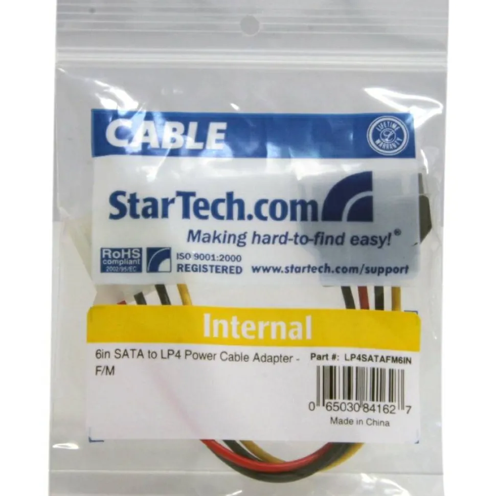 StarTech 6in SATA to LP4 Power Cable Adapter - F/M