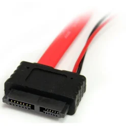 StarTech 20in Slimline SATA to SATA with LP4 Power Cable Adapter