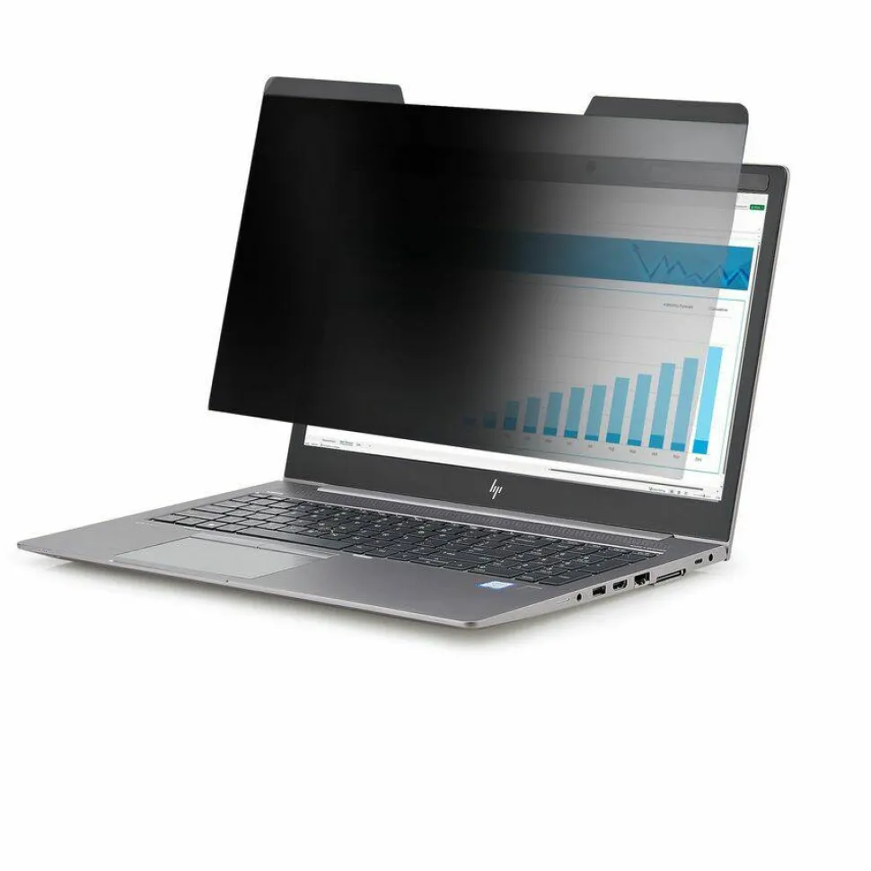 StarTech Laptop Privacy Screen for 15.6" Notebook, Removable Magnetic Laptop Security Filter, Blue Light Reducing, Matte/Glossy, TAA