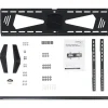 StarTech Low Profile TV Mount - Fixed - Anti-Theft - Flat Screen TV Wall Mount for 37" to 75" TVs - VESA Wall Mount