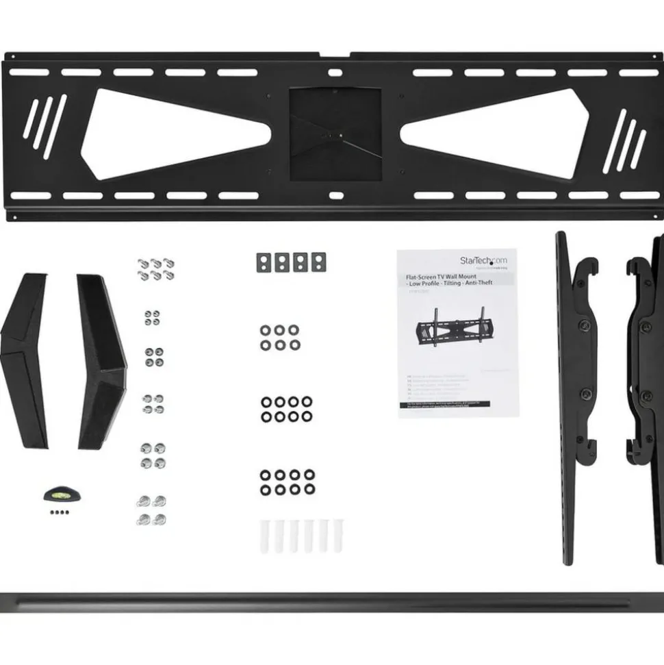 StarTech Low Profile TV Mount - Tilting - Anti-Theft - Flat Screen TV Wall Mount for 37" to 75" TVs - VESA Wall Mount