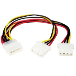 StarTech LP4 to 2x LP4 Power Y Splitter Cable - Power cable - 4 pin internal power (F) - 4 pin internal power (M)