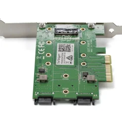 StarTech M.2 Adapter - 3 Port - 1 x PCIe (NVMe) M.2 - 2 x SATA III M.2 - SSD PCIE M.2 Adapter - M2 SSD - PCI Express SSD, TAA