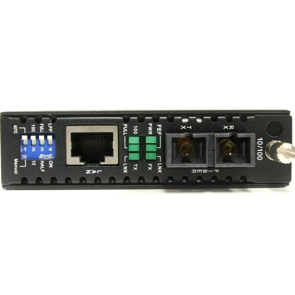 StarTech 10/100 Mbps Single Mode Fiber Media Converter SC 30 km, TAA