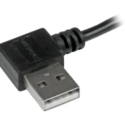 StarTech 1m 3 ft Micro-USB Cable with Right-Angled Connectors - M/M - USB A to Micro B Cable