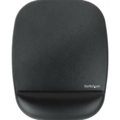 StarTech Mouse Pad with Hand Rest, 6.7x7.1x 0.8in (17x18x2cm), Ergonomic Mouse Pad w/Wrist Support, Non-Slip Base, Gel Mouse Pad, TAA
