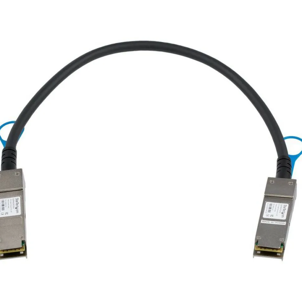 StarTech MSA Uncoded Compatible 0.5m 40G QSFP+ to QSFP+ Direct Attach Cable - 40 GbE QSFP+ Copper DAC 40 Gbps Low Power Passive Twinax
