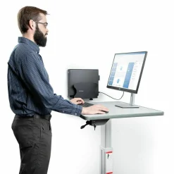 StarTech PC Wall Mount Bracket For Desktop Computers Up To 40lb, Toolless Width Adjustment 1.9-7.8in (50-200mm), Tower/Case Shelf, TAA