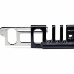 StarTech Peripheral Cable Anchor Lock, Secure Keyboard/Mouse For Shared Computer, Metal Plate Cable Trap, Use w/Laptop Lock Cable, TAA