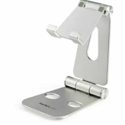 StarTech Phone and Tablet Stand - Foldable Universal Mobile Device Holder - Smartphones/Tablets - Adjustable Cell Phone Stand for Desk