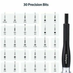 StarTech 40-Piece Computer Repair Toolkit for Laptop/PC/Electronics/Phone, 30-Bit Precision Screwdriver Set, Magnetic Tray/Pry Tools