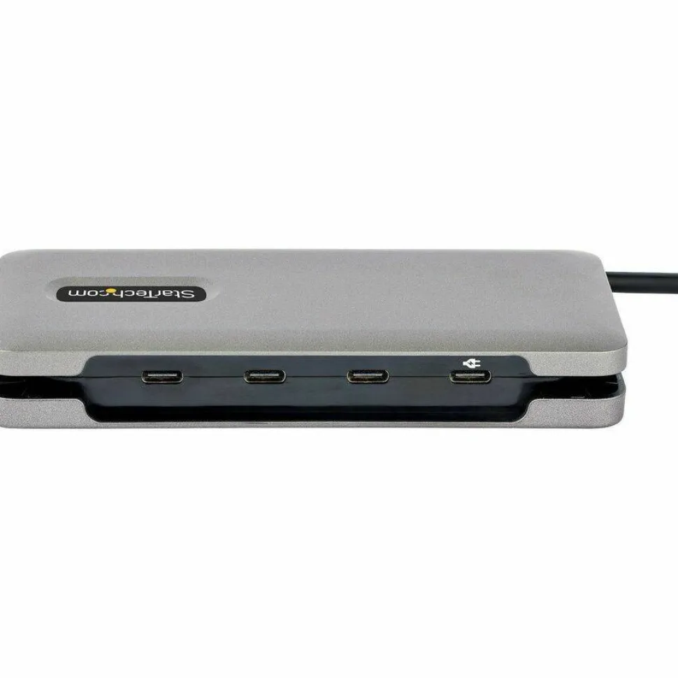 StarTech 4-Port USB-C Hub, USB 3.2 Gen 2, 10Gbps, 100W Power Delivery Pass-Through, 12.6in (32cm) Cable, Portable USB Expansion Hub