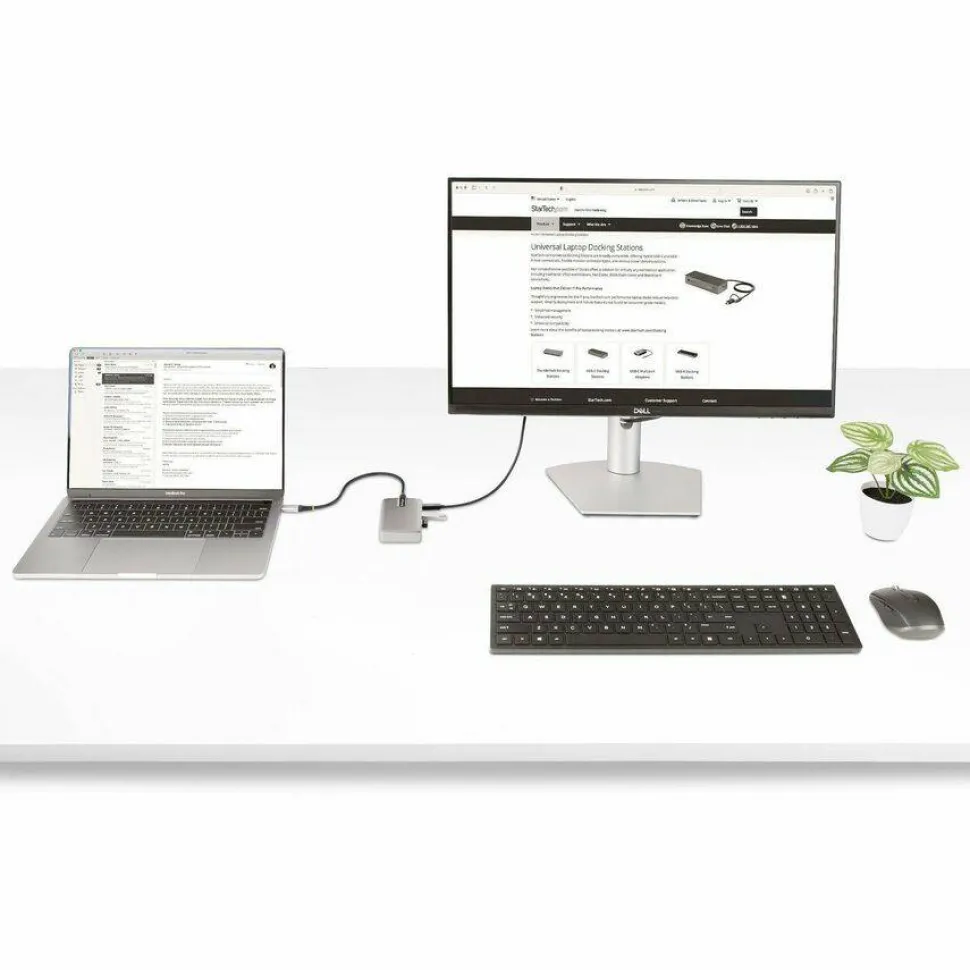 StarTech 4-Port USB-C Hub with USB-C DP Alt Mode Video Output, 3x USB-A, 1x USB-C, 100W Power Delivery Pass-Through, USB 3.2 10Gbps