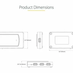 StarTech 7-Port USB Hub, USB 3.0 5Gbps, USB-A to 7x USB-A, Self Powered USB-A Expansion Hub w/ 35W Power Supply