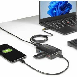 StarTech 7-Port USB Hub, USB 3.0 5Gbps, USB-A to 7x USB-A, Self Powered USB-A Expansion Hub w/ 35W Power Supply