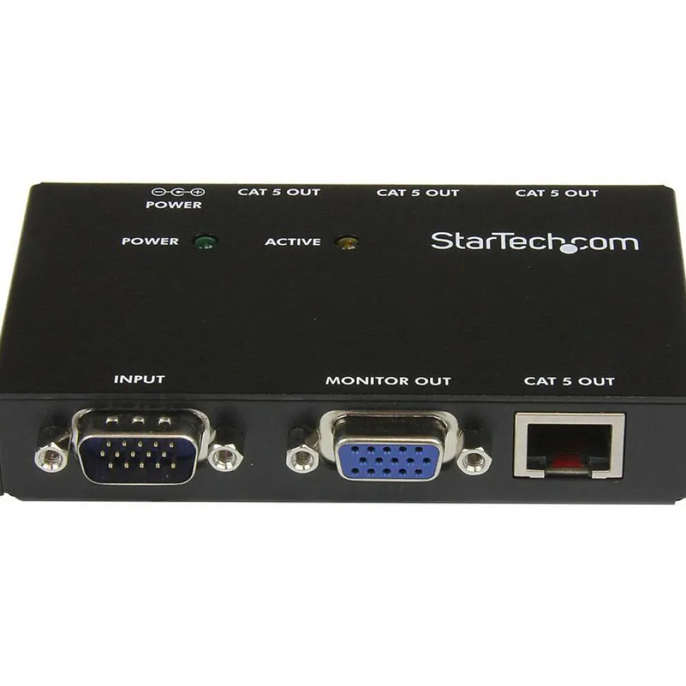 StarTech 4 Port VGA Over CAT5 Video Extender, 450ft (150m), TAA