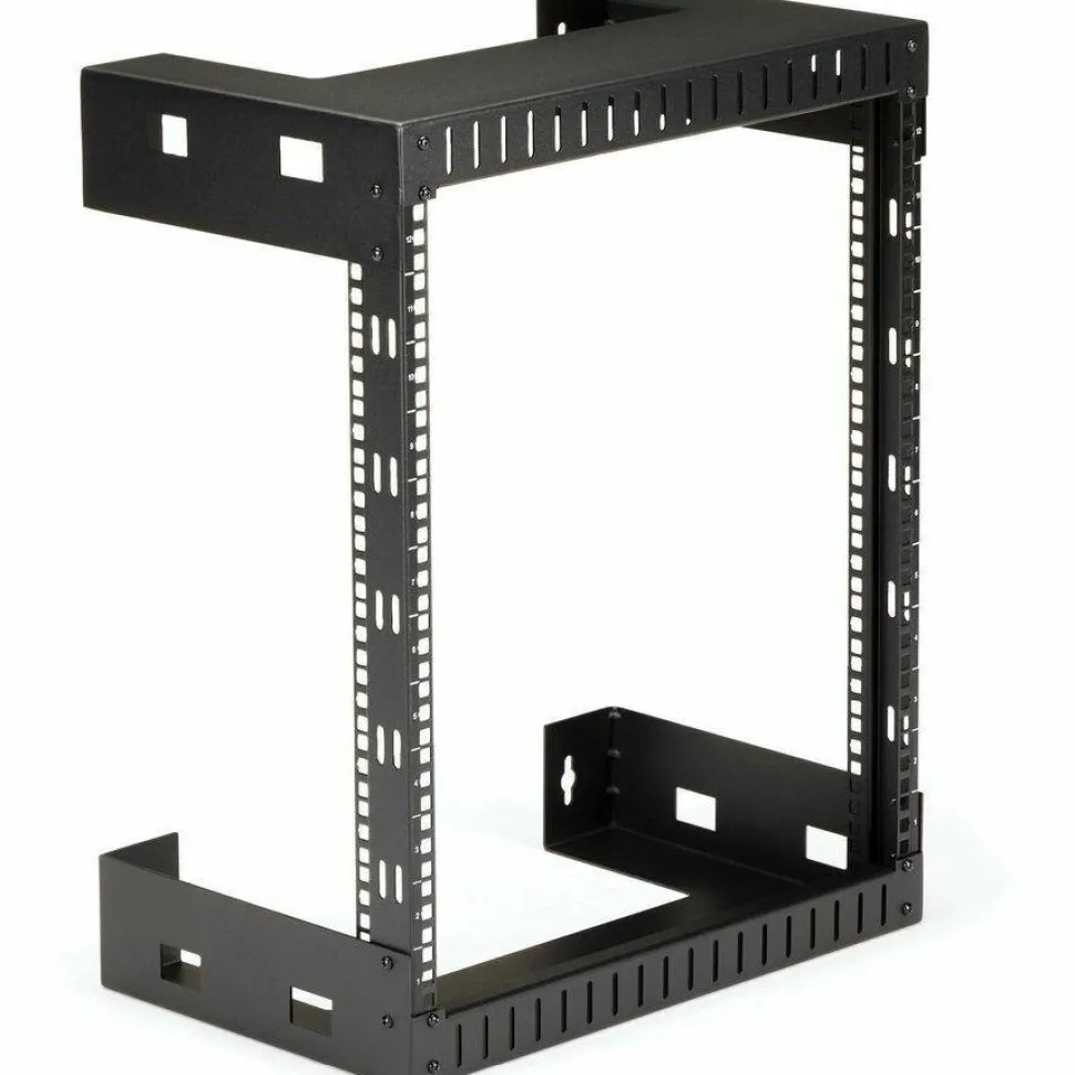 StarTech 2-Post 12U Heavy-Duty Wall-Mount Network Rack, 19" Open Frame Server Rack for Computer Equipment, Wall Mount Data Rack
