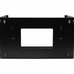 StarTech 2-Post 4U Open Frame Wall Mount Network Rack with Built-in Shelf and Adjustable Depth, Computer Rack for IT Equipment, TAA