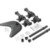 StarTech Quad Monitor Stand, Crossbar, Steel, Monitors up to 27" (17.6lb/8kg), VESA Monitor, Computer Monitor Stand, Monitor Arm