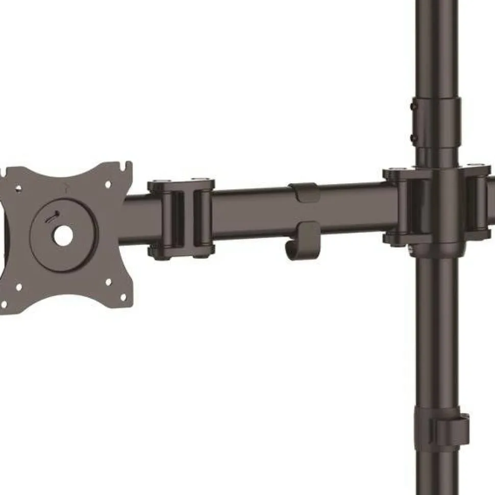 StarTech Quad Monitor Stand, Crossbar, Steel, Monitors up to 27" (17.6lb/8kg), VESA Monitor, Computer Monitor Stand, Monitor Arm